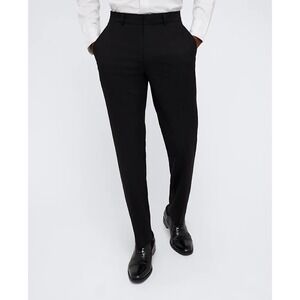 Kenneth Cole Reaction Slim Fit Suit Separate Pant Dress Pants 33W 30L Black